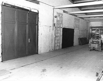 Innenansicht Lagerhalle 1992-1994